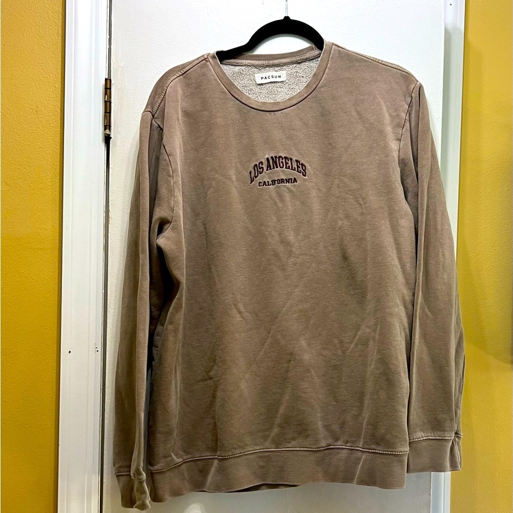 PacSun Los Angeles Tan Sweatshirt! EUC